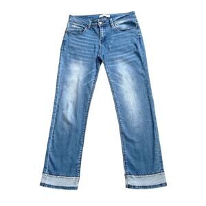SALVAJE DENIM Womens Size 9 Straight Leg Cotton Blend Blue Jeans 27.5" Inseam